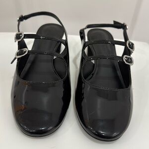 Charles & Keith double-strap slingback Mary Jane pumps